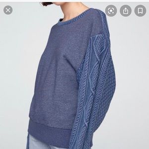Rag & Bone Cable knit sweatshirt/ Sweater